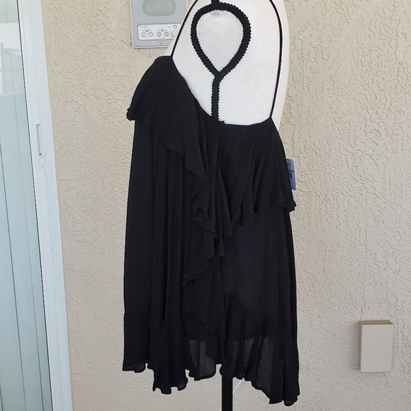Free People black spaghetti strap top NWT - Picture 3 of 4